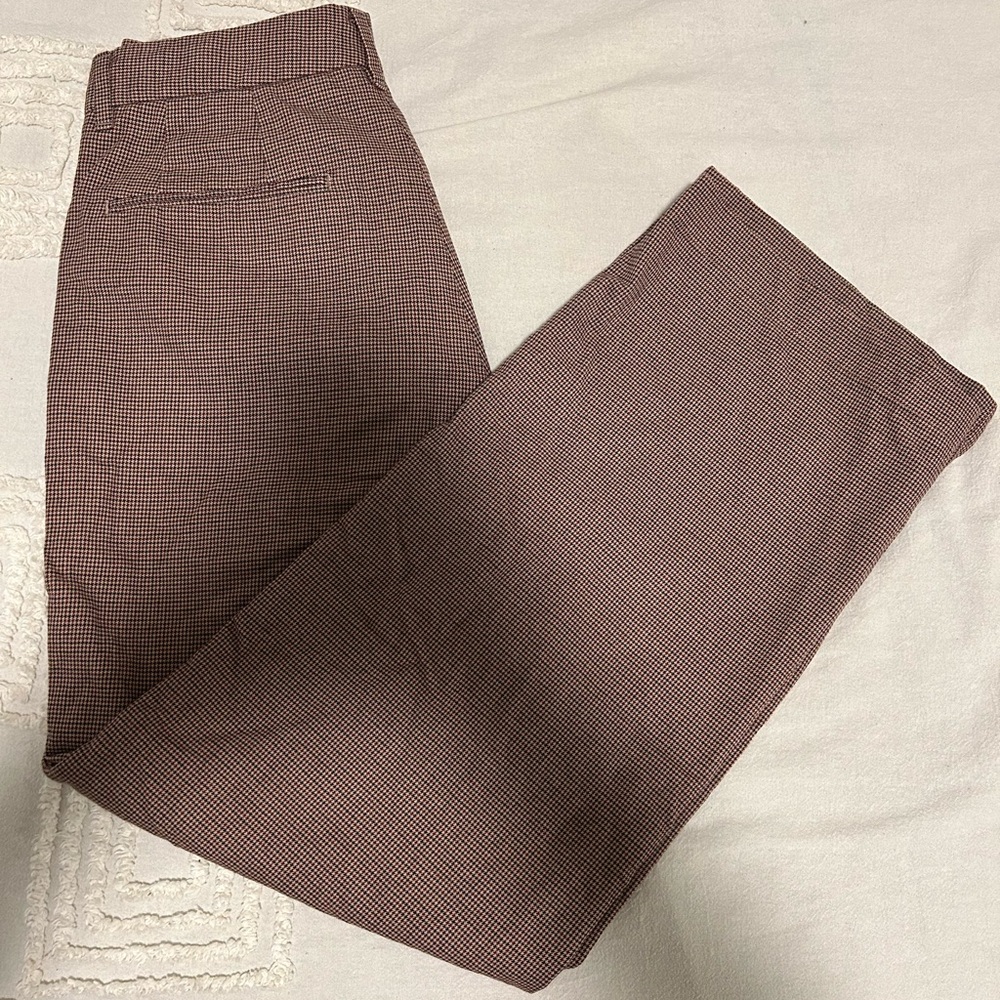 Uniqlo Ines de la Fressange houndstooth trousers